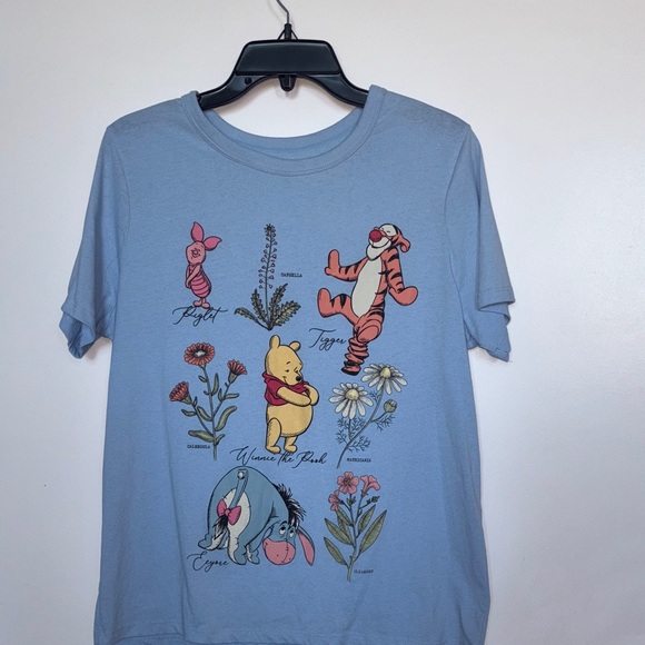 Disney Light Blue Winnie the Pooh Character Tee - Picture 1 of 3